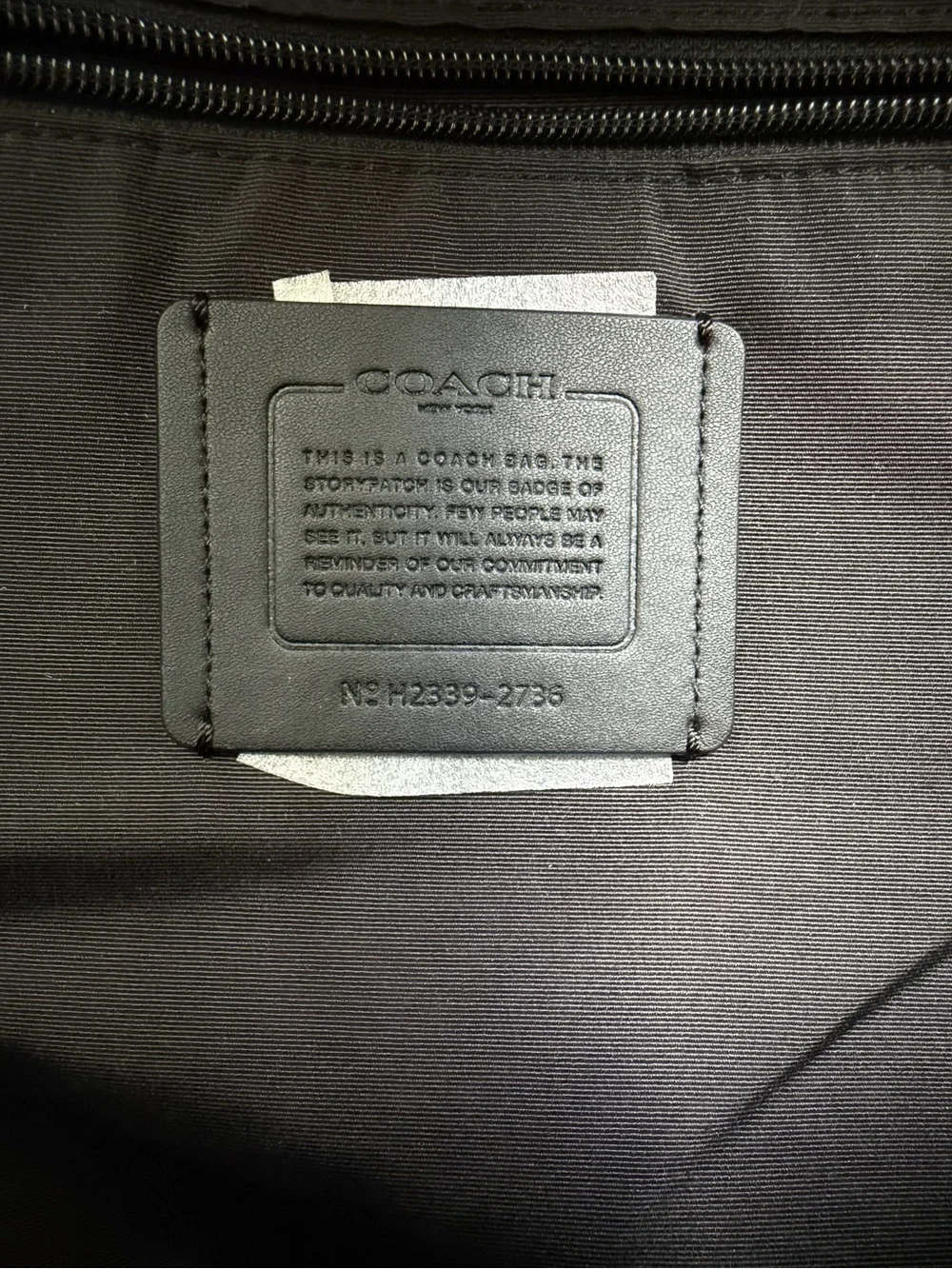 NWT Coach West Backpack In Signature Canvas & Leather Charcoal / Black 2736